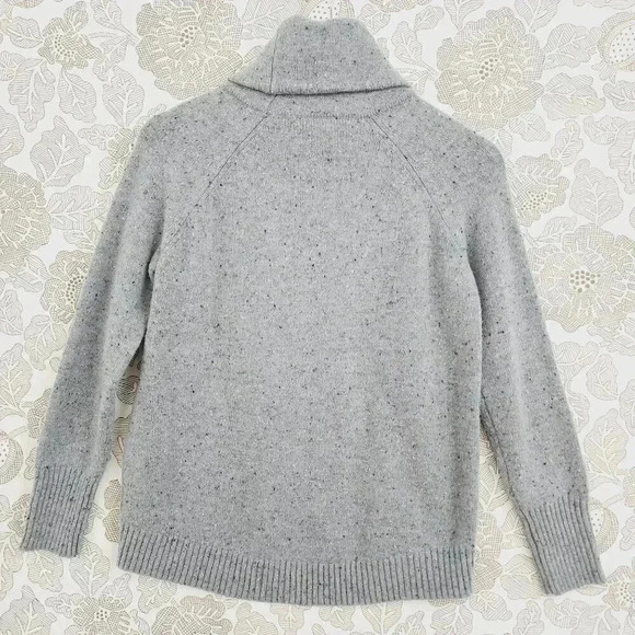 C&C California Grey Wool Blend Turtleneck Sweater Medium Women's - Picture 2 of 6
